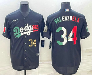 Mens Los Angeles Dodgers #34 Fernando Valenzuela Number Mexico Black Cool Base Stitched Baseball Jersey,We sell and wholesale Mens Los Angeles Dodgers #34 Fernando Valenzuela Number Mexico Black Cool Base Stitched Baseball Jersey on line form chian!